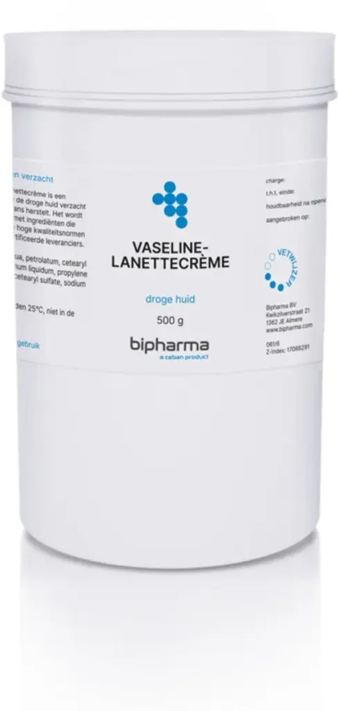 Bipharma Vaseline Lanettecrème Pot (500  gr)