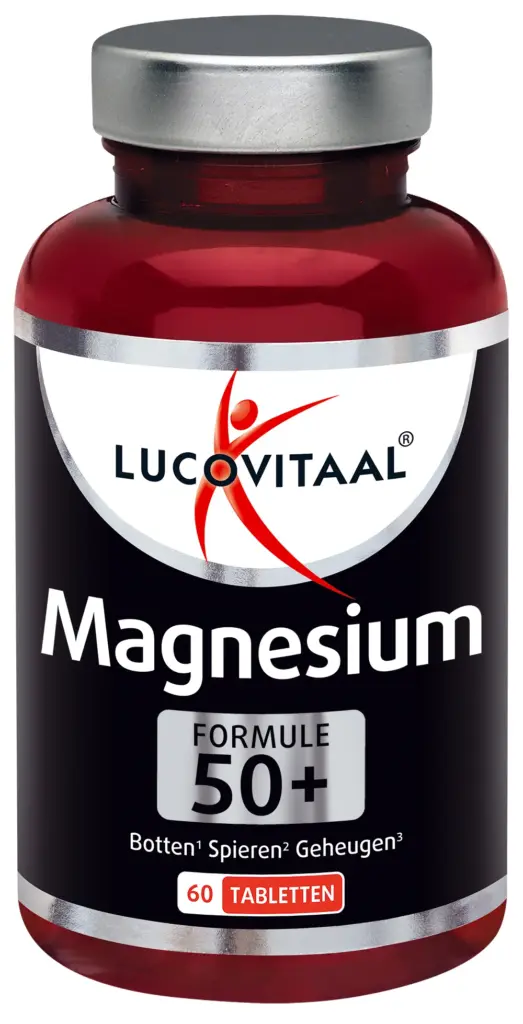 Lucovitaal Magnesium 50+ (Botten, Spieren, Geheugen) (60 tabletten)