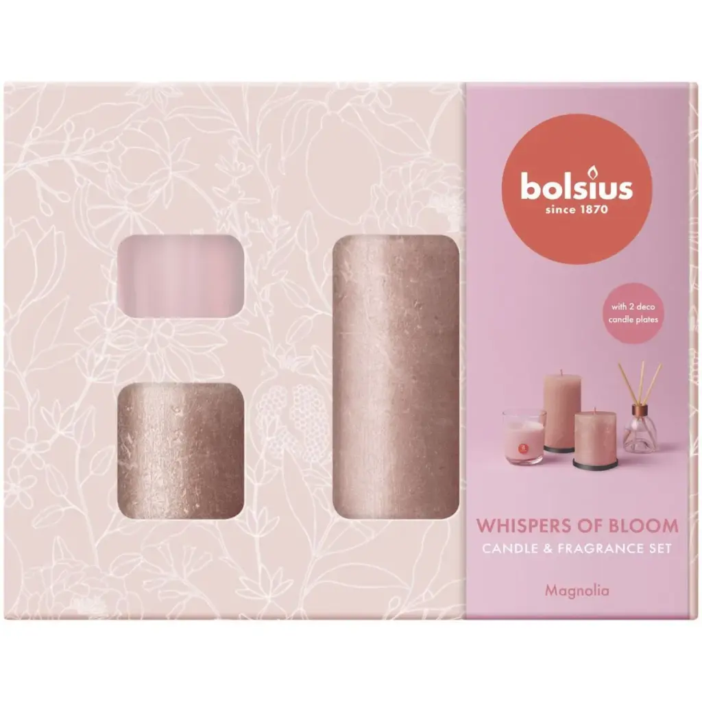 Bolsius Giftset Medium Whisper Of Bloom (1 set)