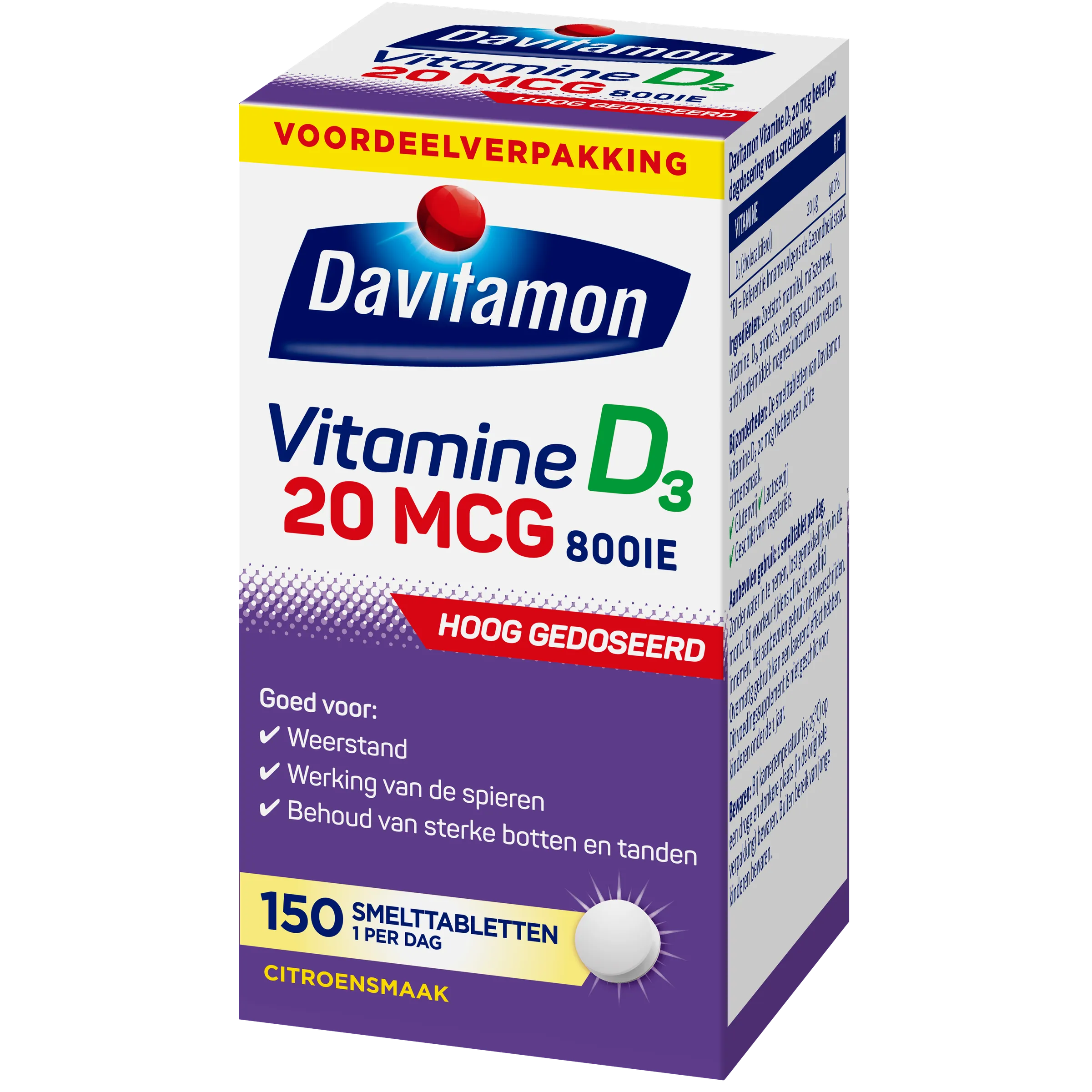 Davitamon Vitamine D3 20mcg (150 tabletten) - image 6