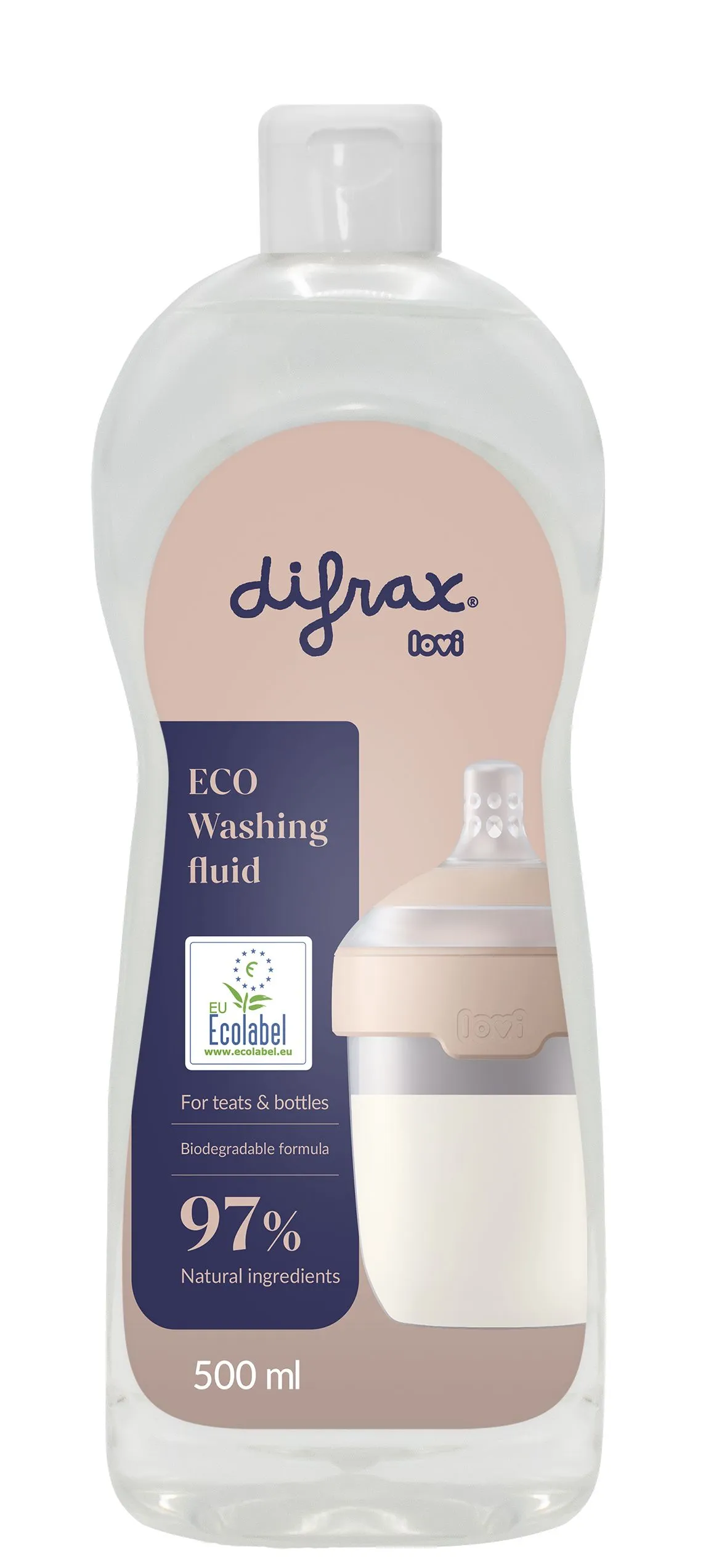 Difrax Natuurlijk Afwasmiddel voor Baby Artikelen (500 ml)