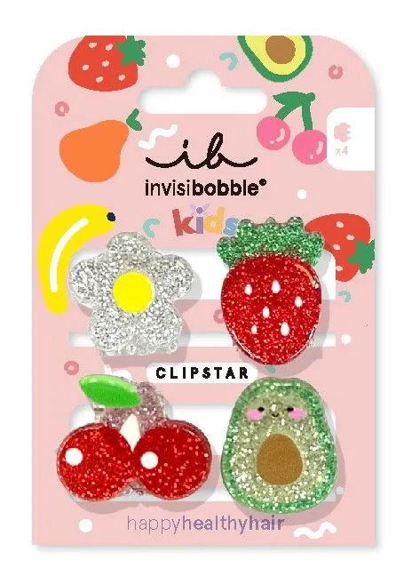 Invisibobble Clipstar Frutti Fun Kids (4 stuks)