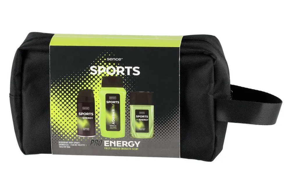 Sence Collection Active Sport Pro Energy For Men Giftset + Toilettas (1 set)