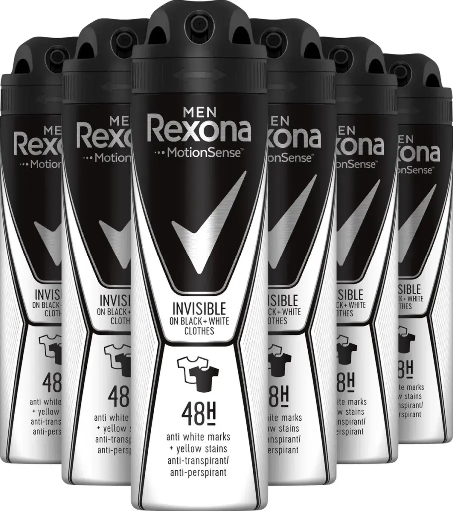 6x Rexona Deodorant spray men invisible (150 ml)