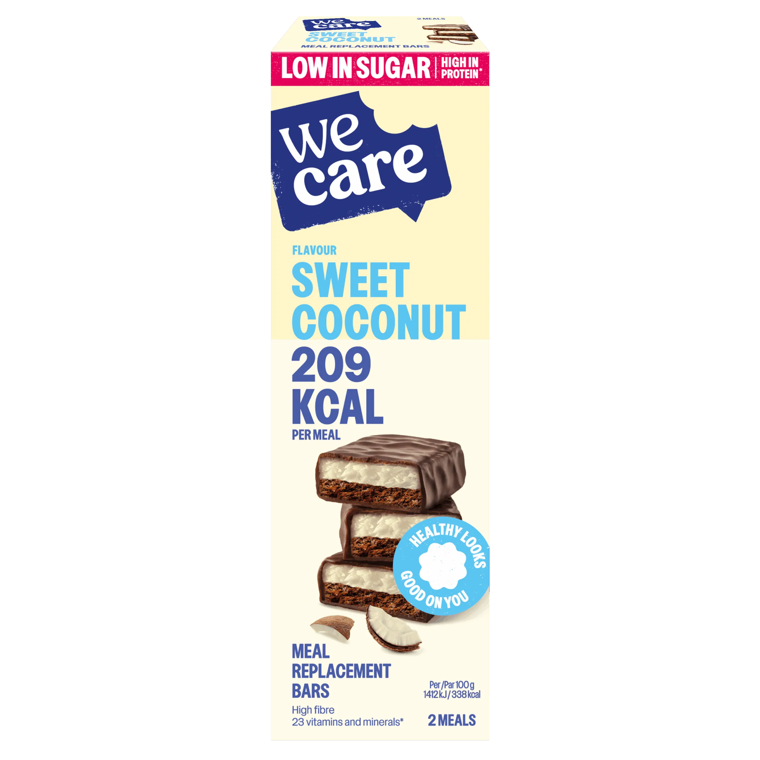 WeCare Bars Sweet Coconut (2 stuks)