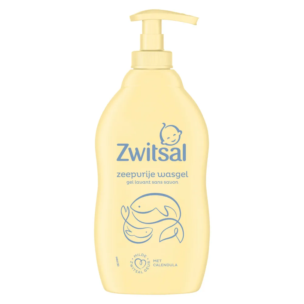 Zwitsal Wasgel Zeepvrij met Pompje (400 ml)