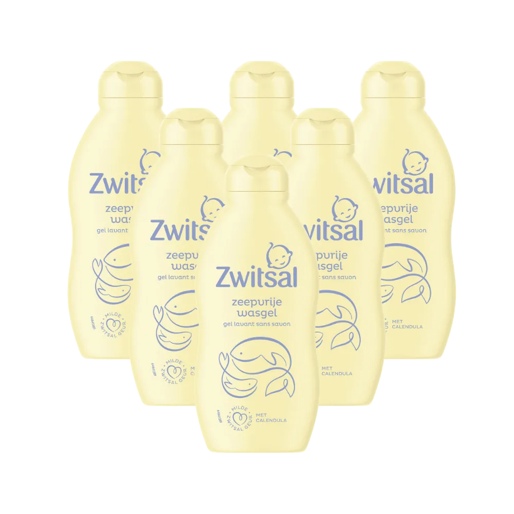 6x Zwitsal Wasgel Zeepvrij (200 ml)