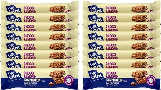 16x WeCare Bars Choco Almond (45 gr)