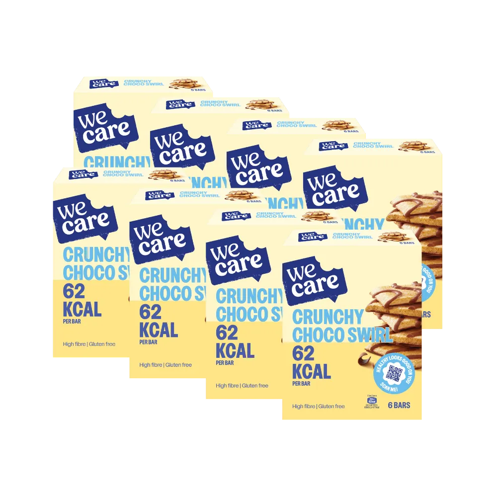 8x WeCare Bars Crunchy Choco Swirl (78 gr)