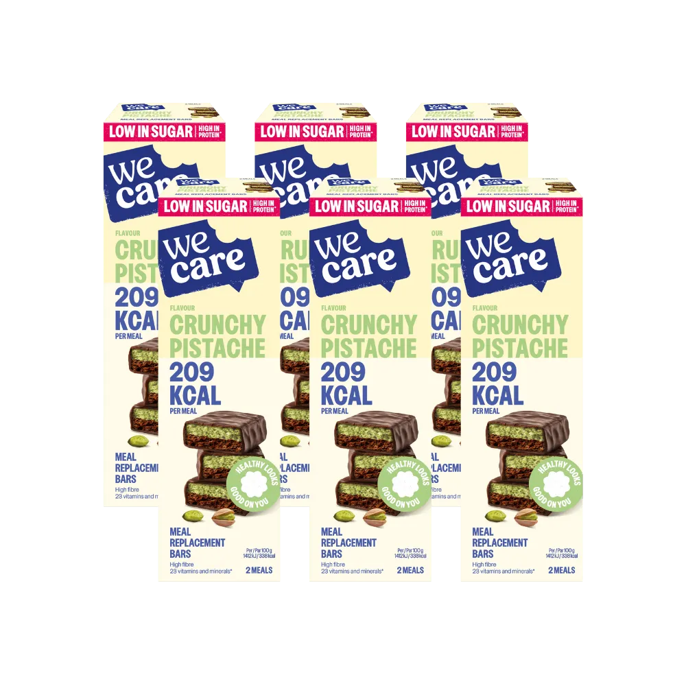 6x WeCare Bars Crunchy Pistache (2 stuks)