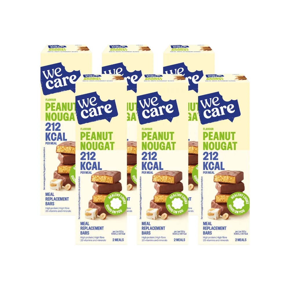 6x WeCare Bars Peanut Nougat 116 gr