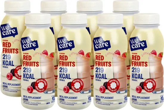 8x WeCare Drink Red Fruits (236 ml)