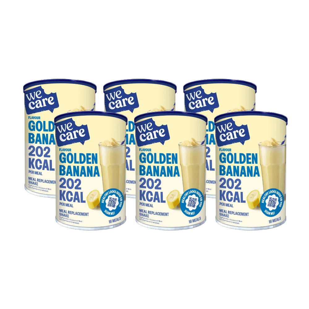 6x WeCare Shake Golden Banana (436 gr)