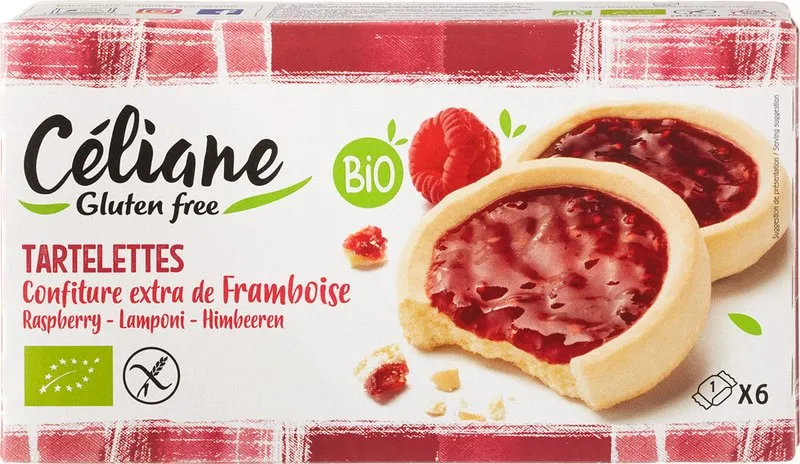 Céliane Tartelettes Frambozen (130 gr)