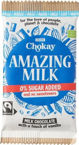 Chokay Melkchocolade No Sugar Added (70 gr)