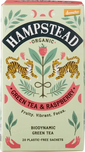 Hampstead Tea Groene Thee Met Framboos (40 gr)