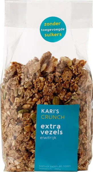 Kari's Crunch Granola Extra Vezels Eiwitrijk (330 gr)