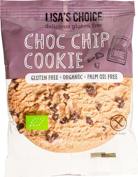 Lisa's Choice Koek Chocolate Chip Glutenvrij (30 gr)