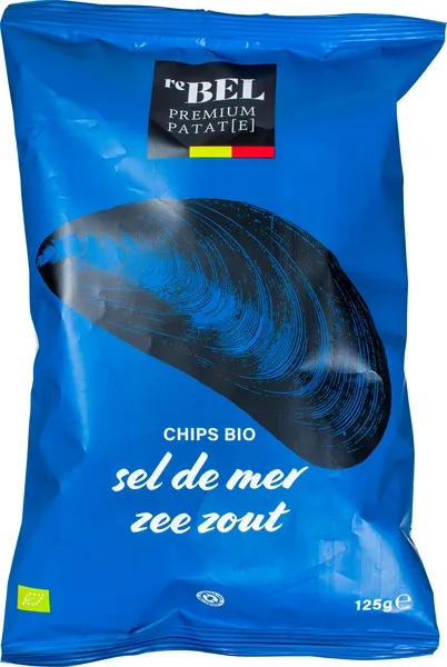 reBEL Aardappelchips Zeezout (125 gr)