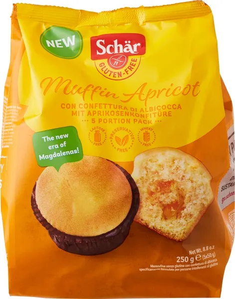 Schär Muffin Abrikoos Glutenvrij (250 gr)