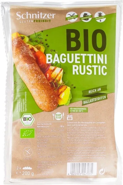 Schnitzer Baquettini Rustic Glutenvrij (200 gr)