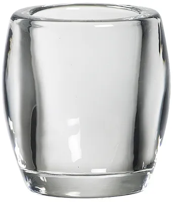 Bolsius Glazen Theelichthouder Oval 77/72 Transparant (1 stuk)