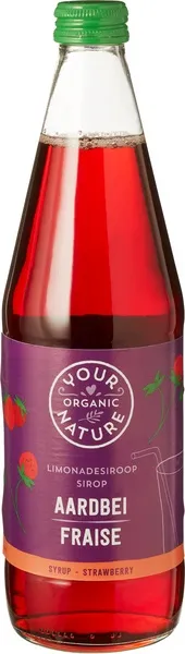Your Organic Nature Limonadesiroop Aarbei (500 ml)