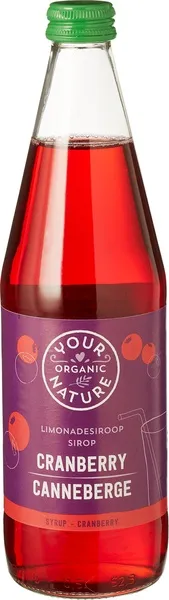 Your Organic Nature Limonadesiroop Cranberry (500 ml)
