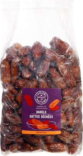 Your Organic Nature Dadels Gedroogd, Zonder Pit (1000 gr)