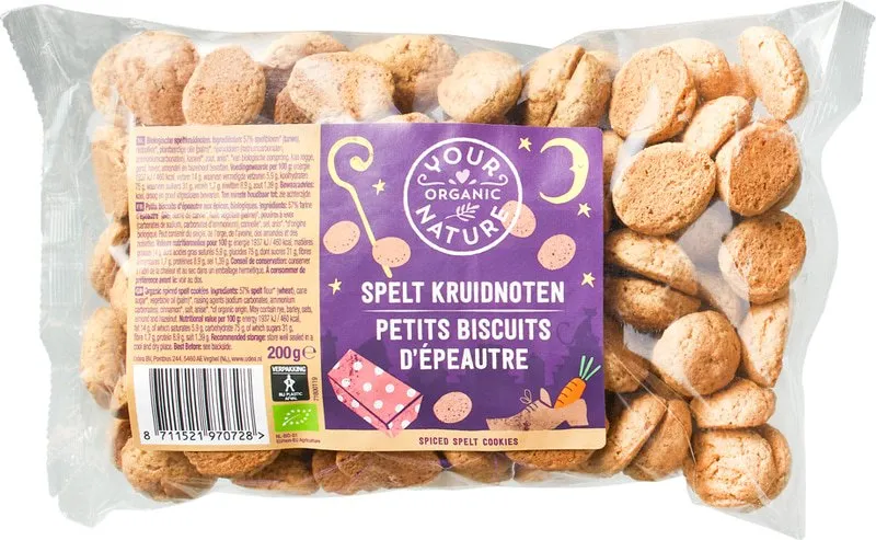 Your Organic Nature Kruidnoten Spelt (200 gr)
