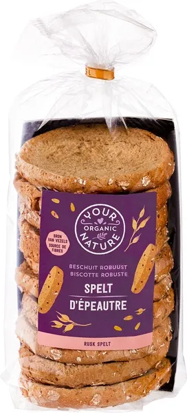 Your Organic Nature Beschuit Spelt (10 stuks)
