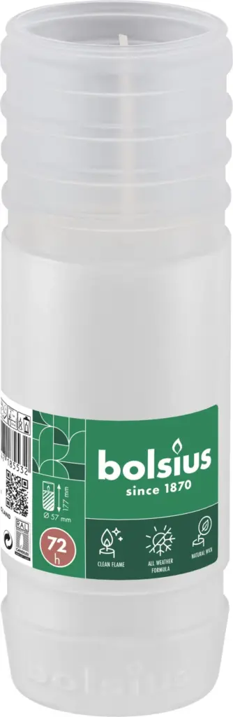 Bolsiusgraflicht Nr4 Navulling Wit (1 stuk)