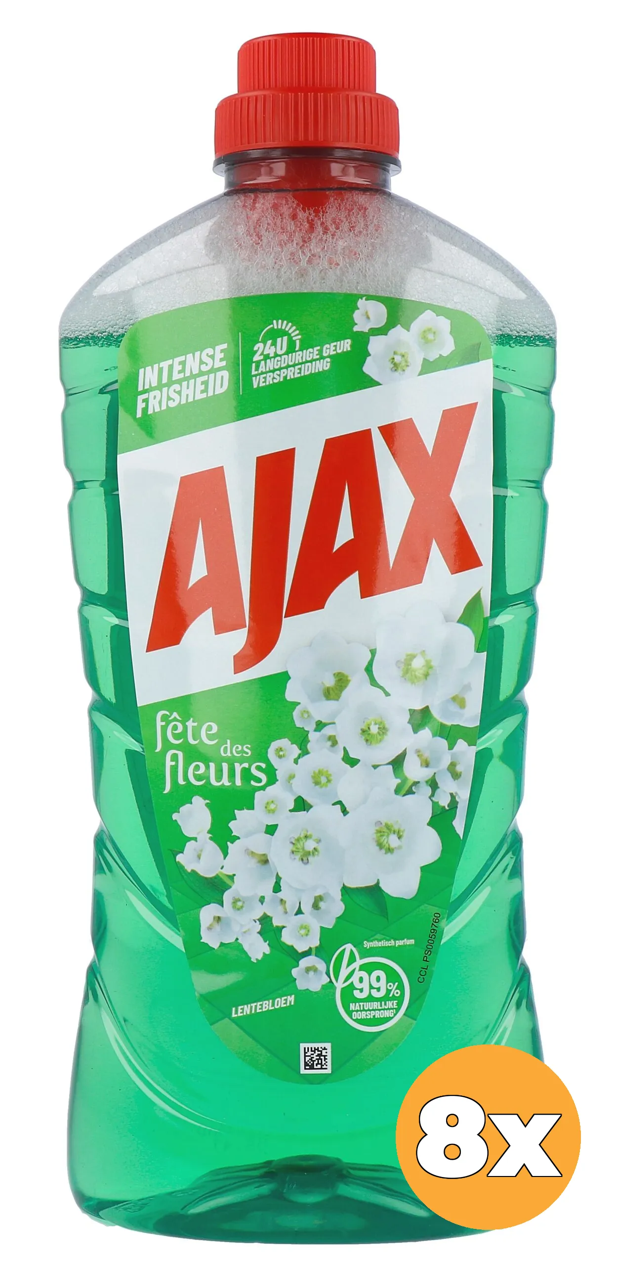 8x Ajax Allesreiniger Fete Des Fleurs Lentebloem (8 x 1000 ml)