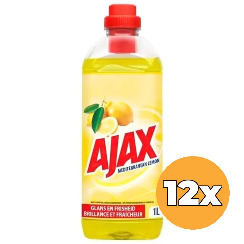 12x Ajax Apc Mediteranean Lemon (12 x 1000 ml)