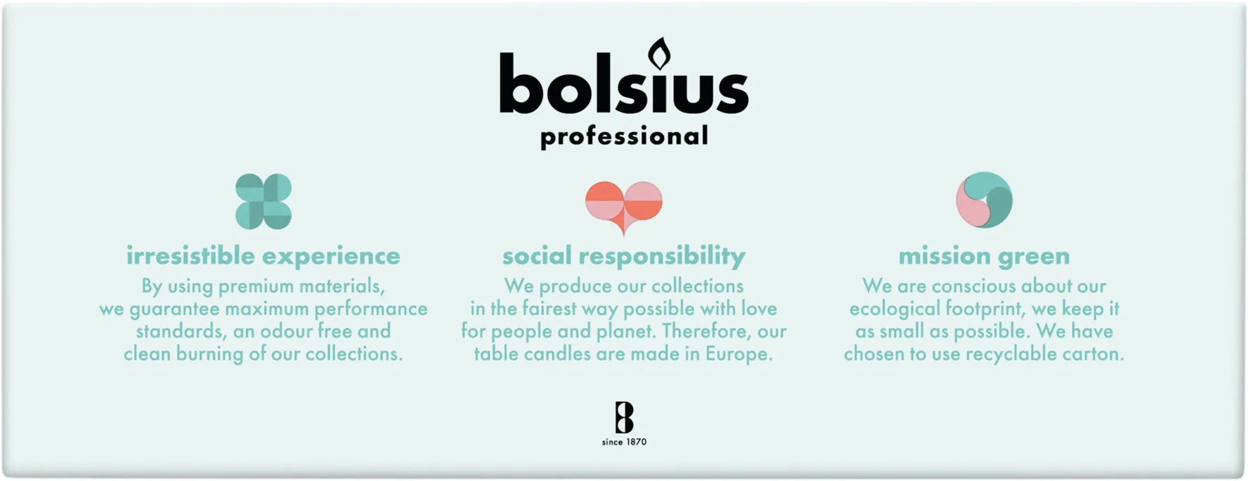 Bolsius Horeca Gotische Kaars 240/23 Doos 100 Wijnrood (100 stuks) - image 3