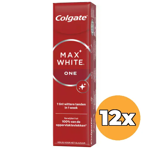 12x Colgate Tandpasta Max White One Regular (12 x 75 ml)