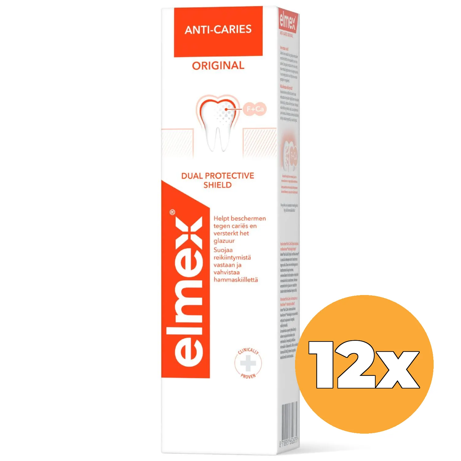 12x Elmex Tandpasta Anti Caries (12 x 75 ml)