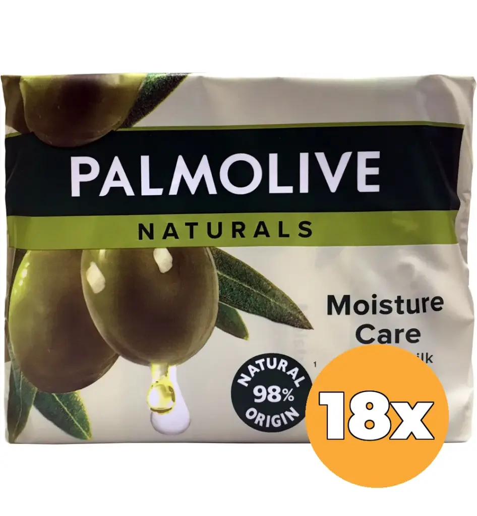18x Palmolive Zeep Naturals Olijf (18 x 4x90 gr)