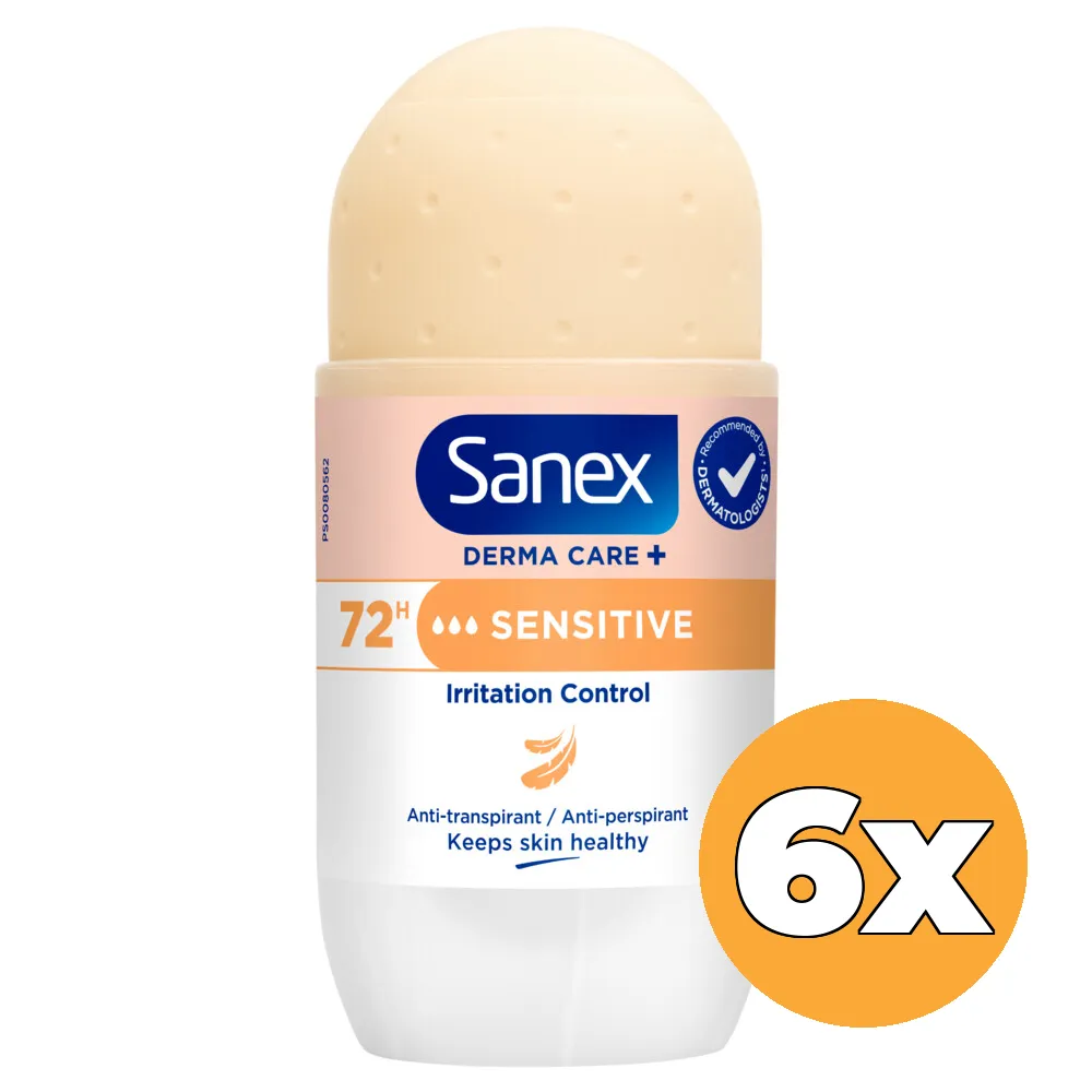 6x Sanex Deoroller Dermo Sensitive (6 x 53 ml)