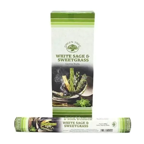 Green Tree Wierook White Sage & Sweetgrass (20 stuks)