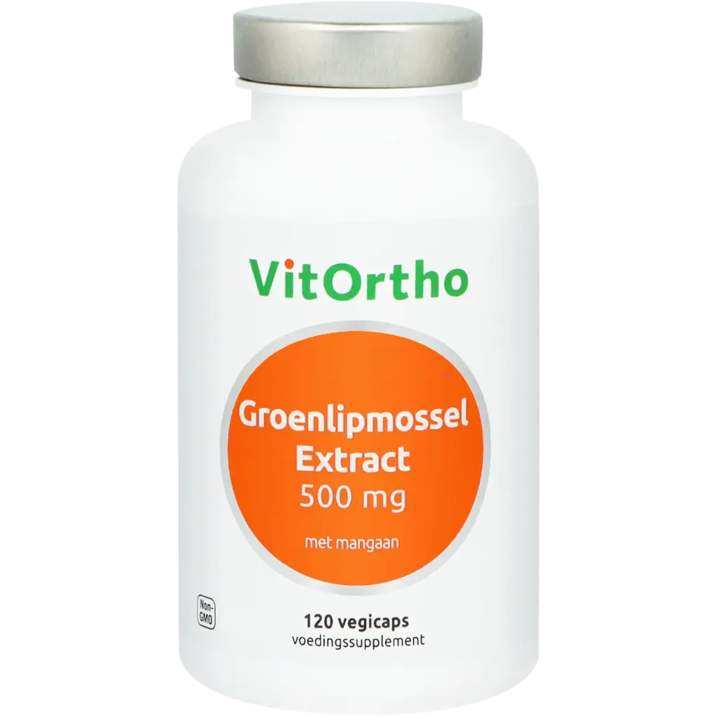 VitOrtho Groenlipmossel Extract 500 mg (120 vega capsules)
