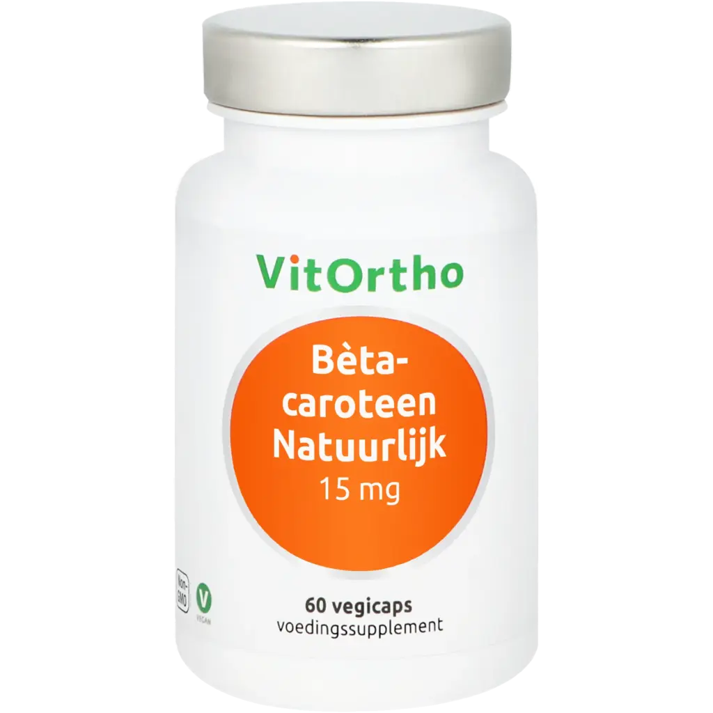 VitOrtho Bèta-caroteen Natuurlijk 15 mg (60 vega capsules)