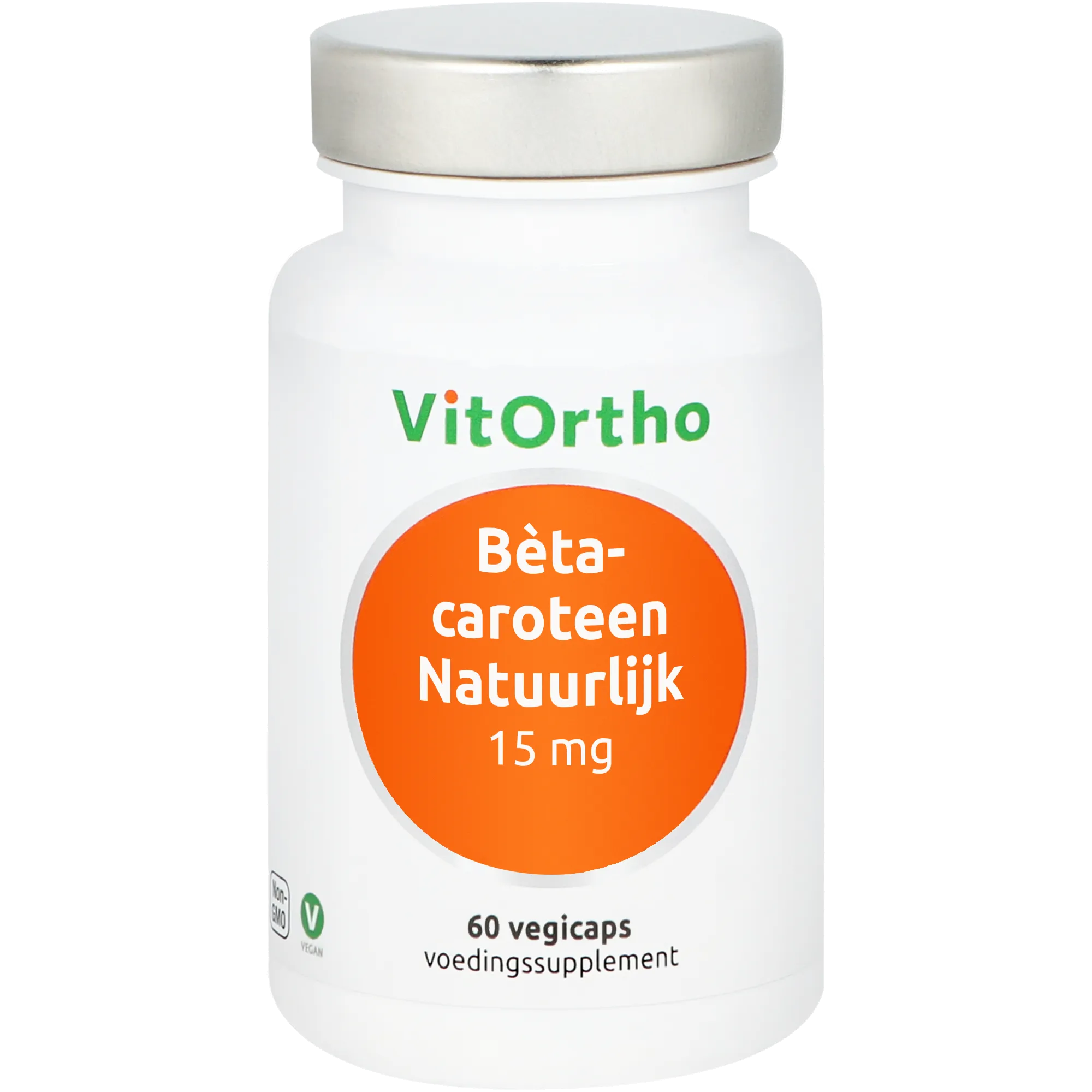 VitOrtho Bèta-caroteen Natuurlijk 15 mg (60 vega capsules)