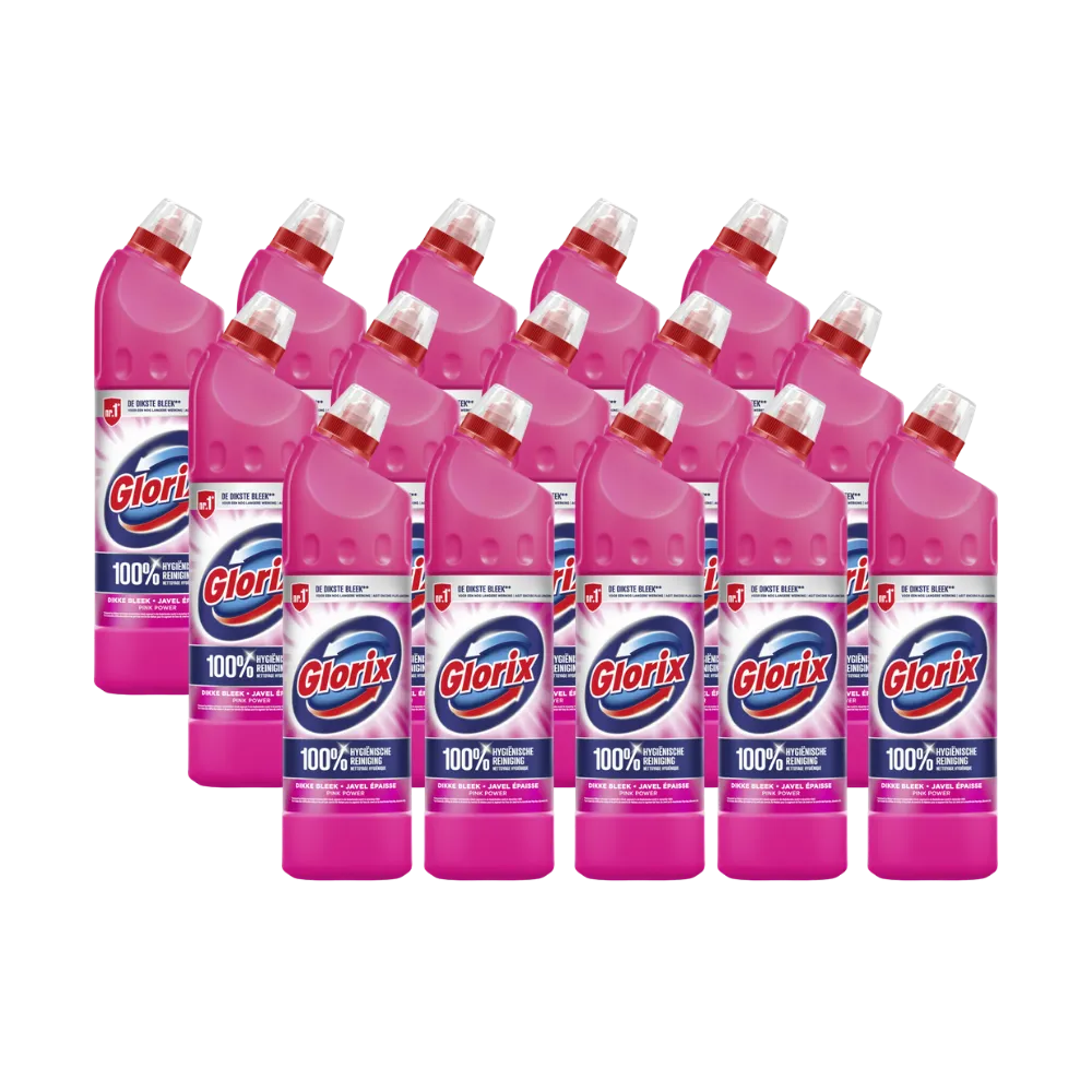 15x Glorix Bleek Pink Power (15 x 750 ml)