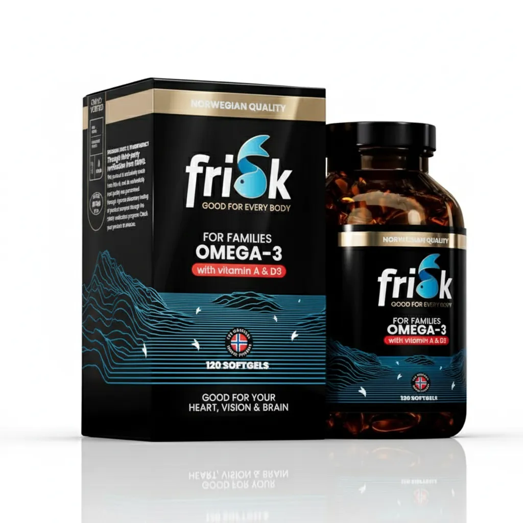 Frisk Arctic Omega 3 For Families (120 softgels)