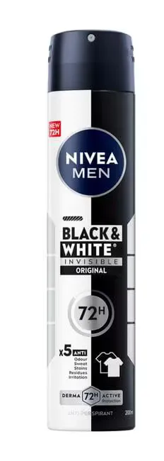 Nivea Men Black & White Invisible Deodorant Spray (200 ml)