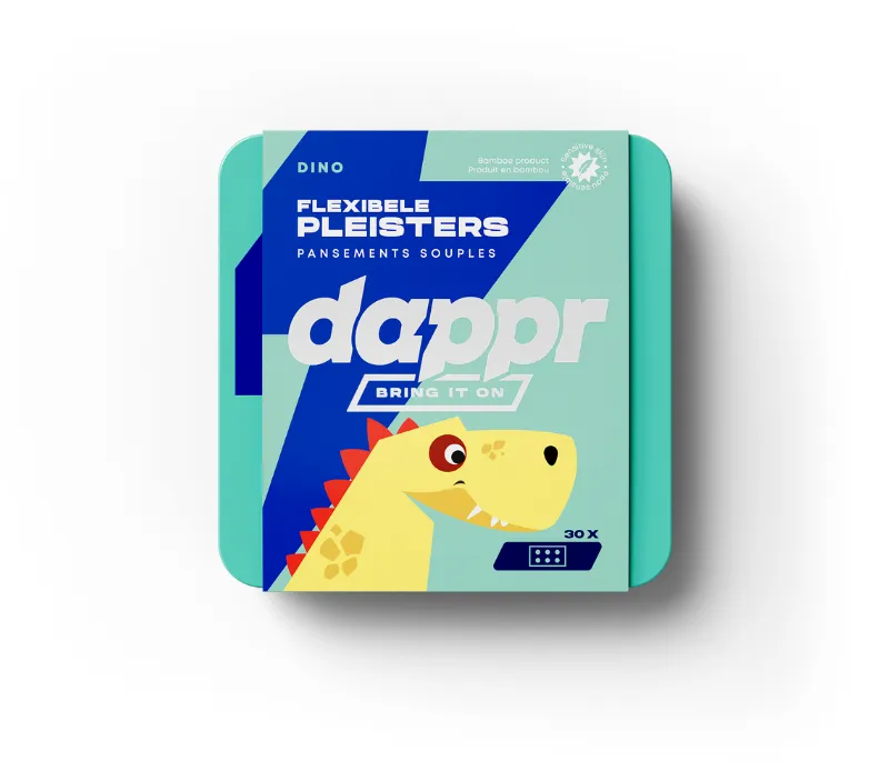 Dappr Sensitive Pleisters Dino (30 stuks)