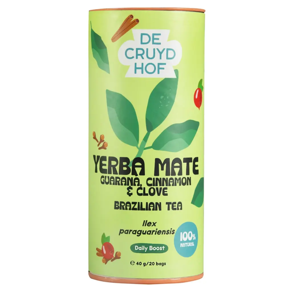 Cruydhof Thee Yerba Maté/Guarana, Cinnamon & Clove (20 stuks)