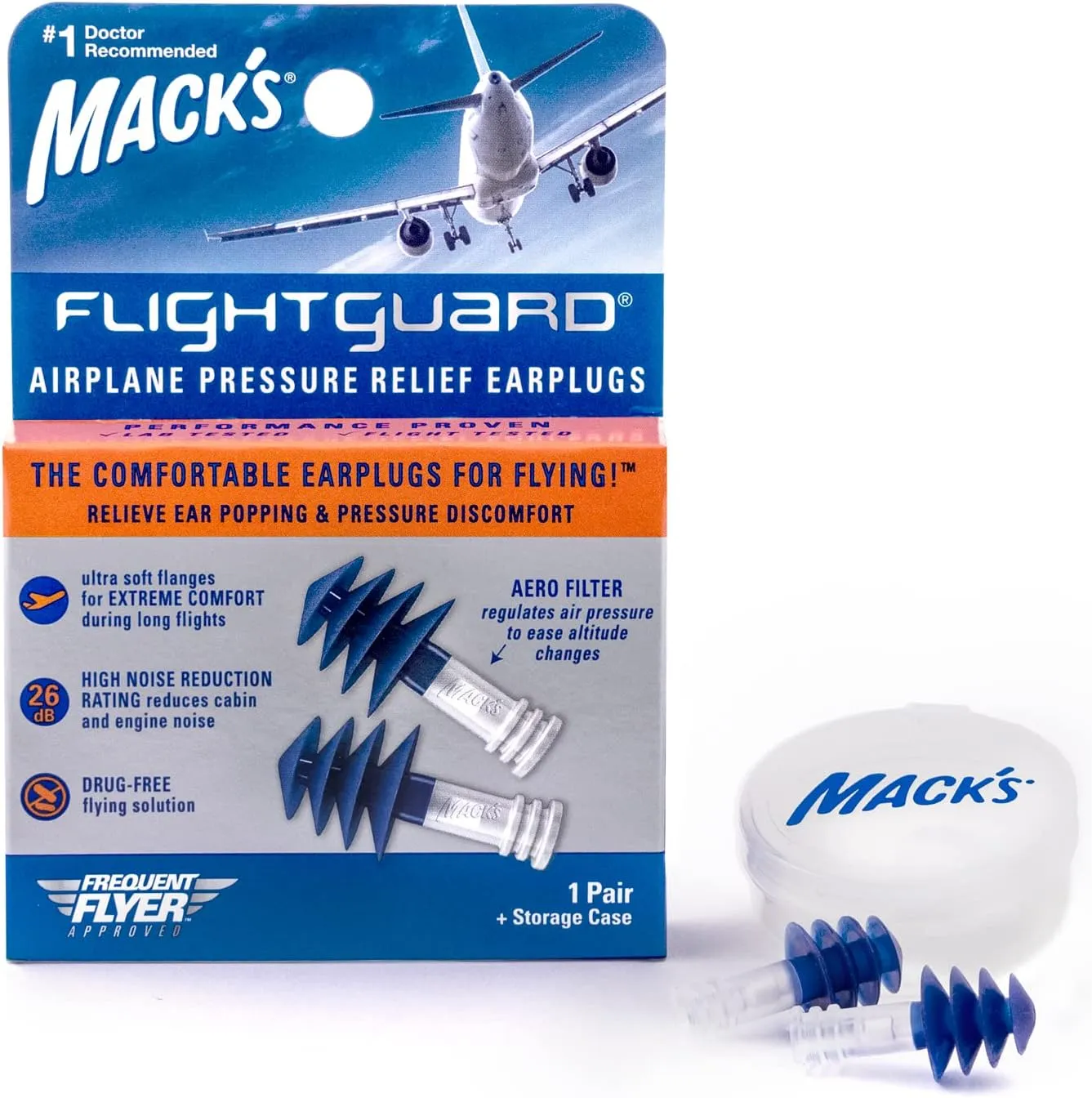 Macks Flightguard With Storage Case (1 paar)