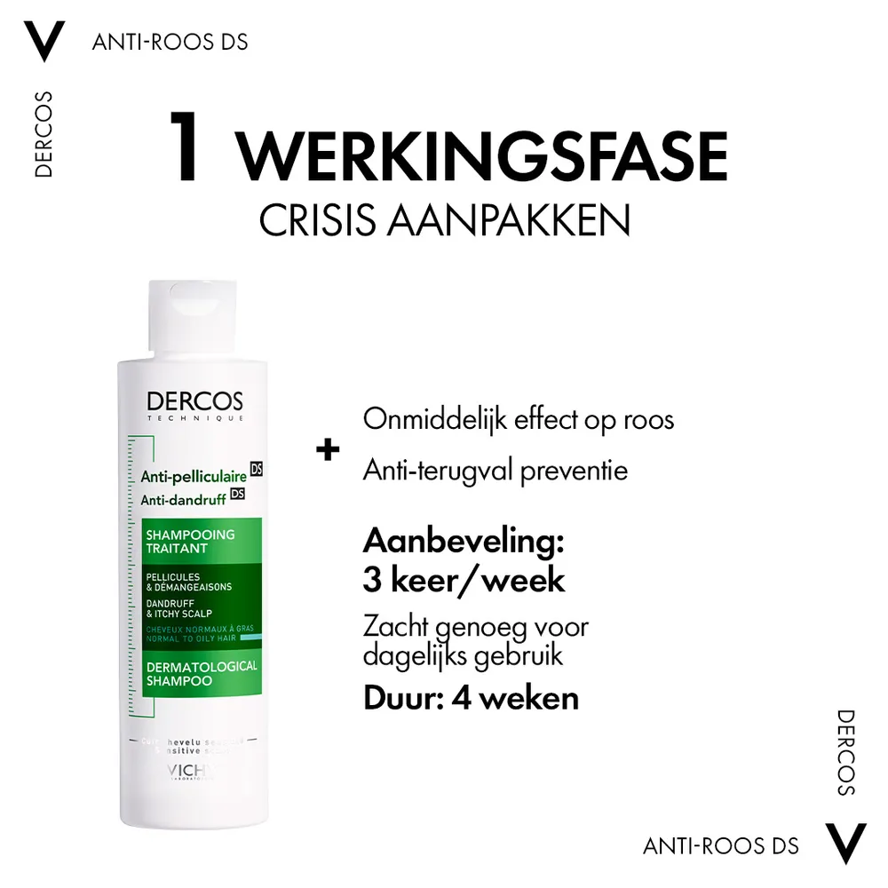 Vichy Dercos Anti-roos Shampoo Normaal tot Vet Haar (200 ml) - image 7